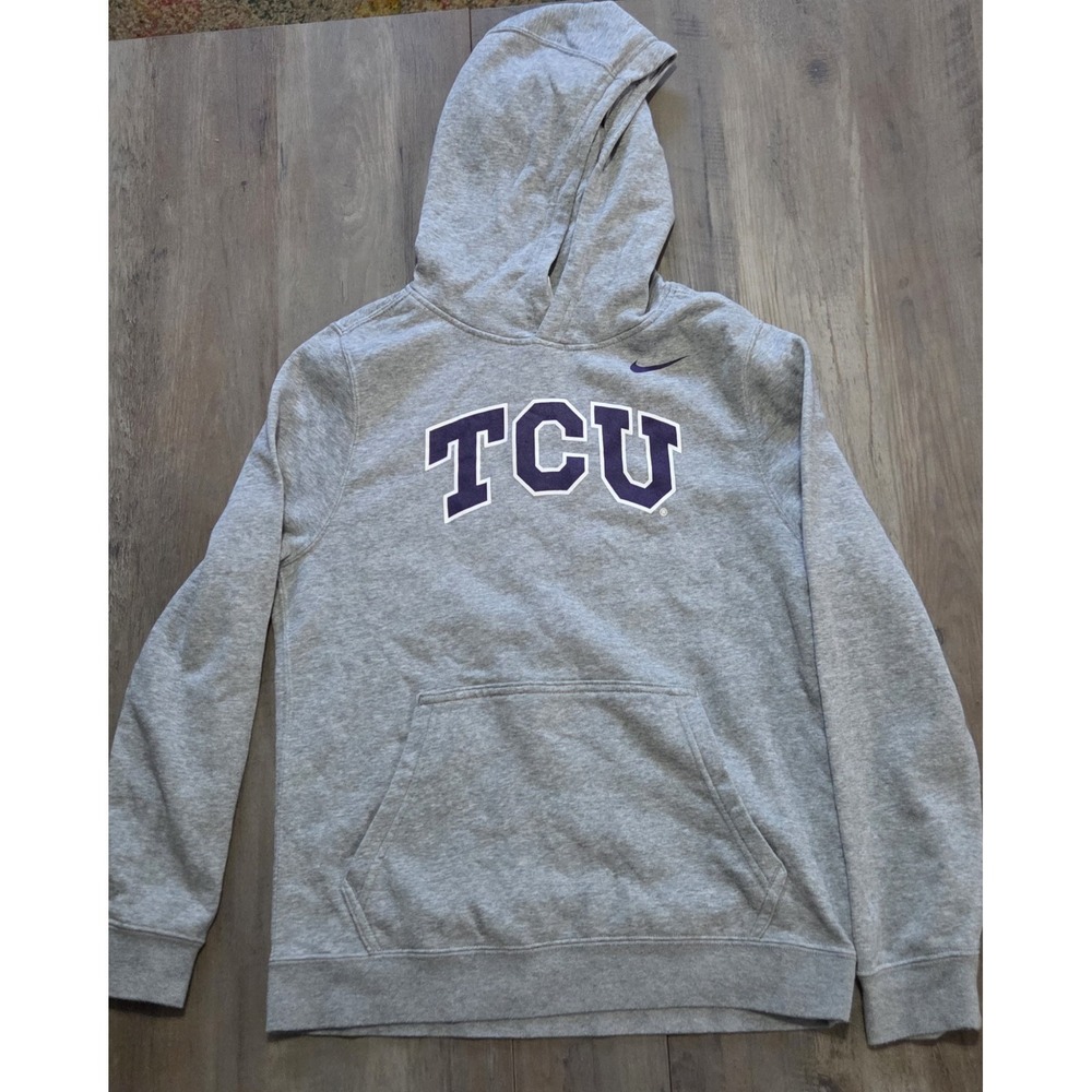 Nike Gray TCU Horned Frogs NCAA Hoodie Youth L